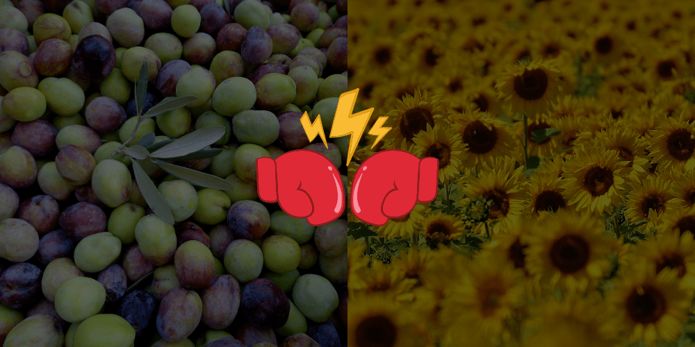 Aceite de oliva vs. aceite de girasol