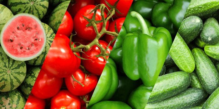 Frutas y verduras de verano